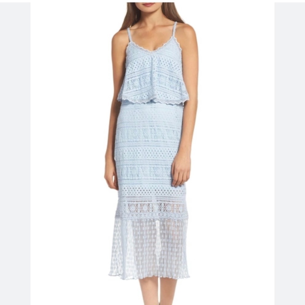Foxiedox Ellie Lace Dress Small Blue